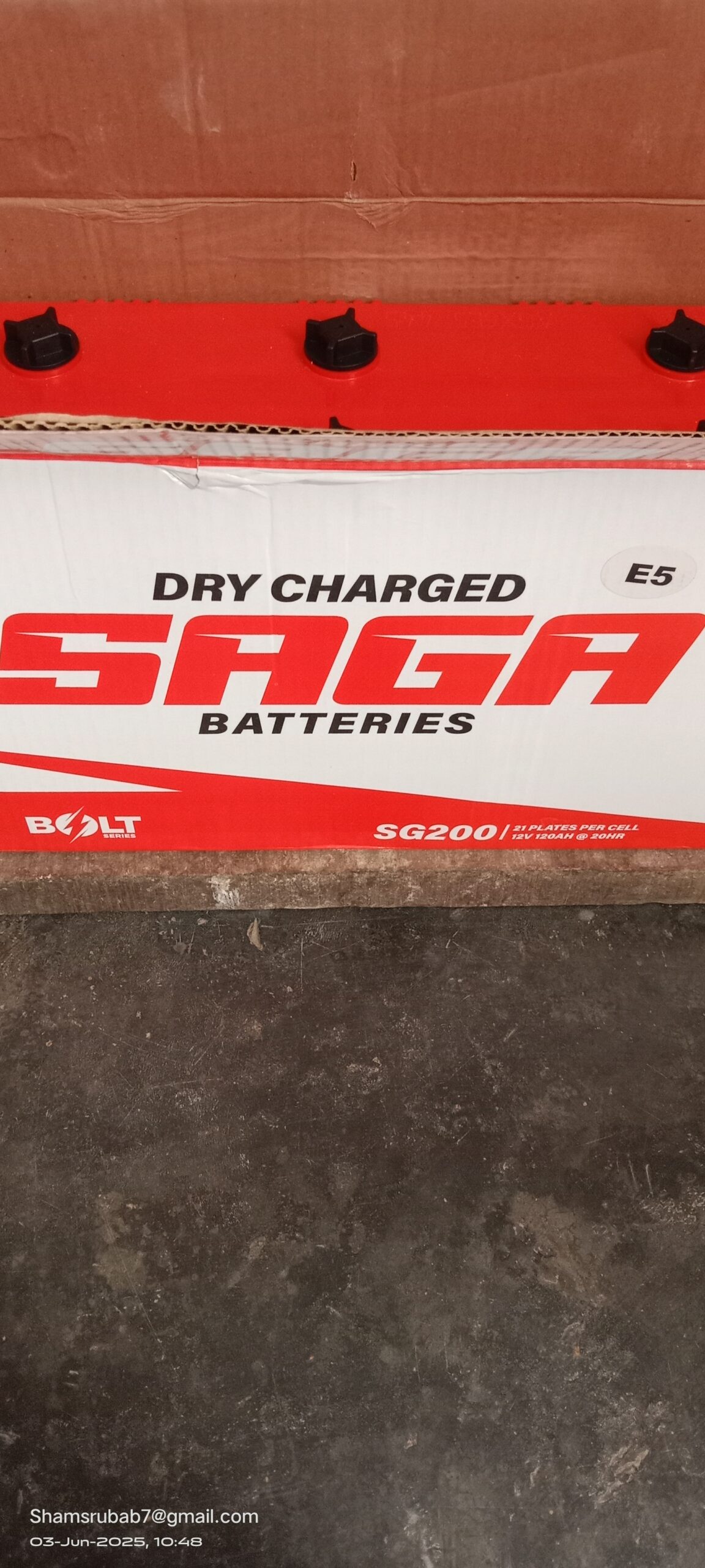 Saga Bolt SG 200 12V 120AH 21 Plates Price in Pakistan