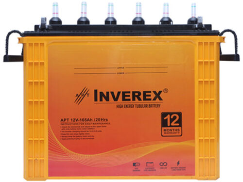 Inverex Tall Tubular 165 Ampere battery price in Pakistan