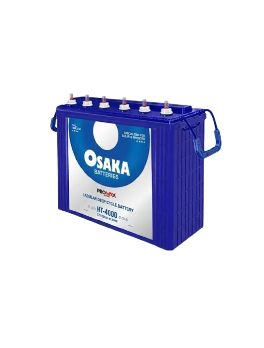 Osaka-HT-4000 Osaka HT 4000, 09 Plates, 330 Ampere, 1250 Cycles @ 80% DOD Tall Tubular Deep Cycle Battery for UPS and Solar Inverter in Pakistan