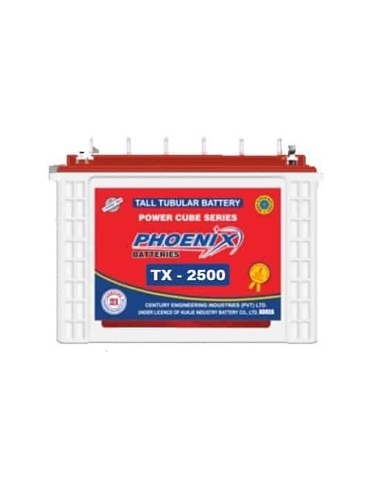 Phoenix TX 2500 Tubular Battery Price in Pakistan