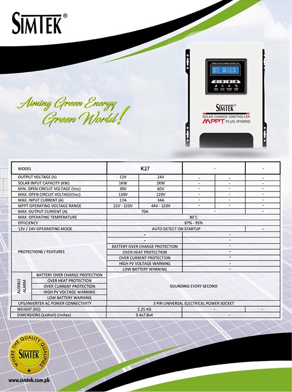 Simtek Charge Controller Datasheet