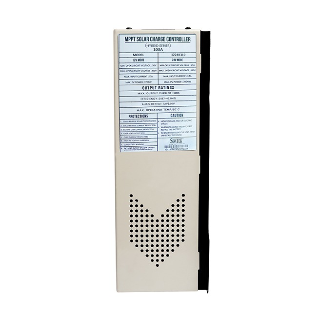 Simtek 100 Ampere Solar Charger Specifications