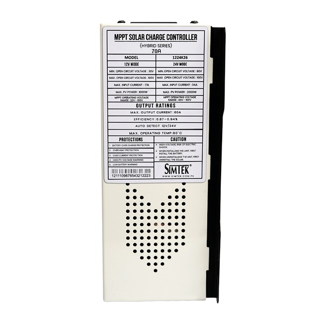 Simtek Charge Controller Specifications