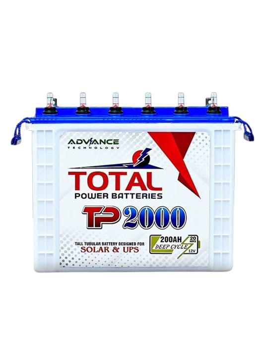Total-Power-TP-2000 Total Power TP 2000, 200 Ah (2.4KWh) Deep Cycle Tubular Battery price in Pakistan